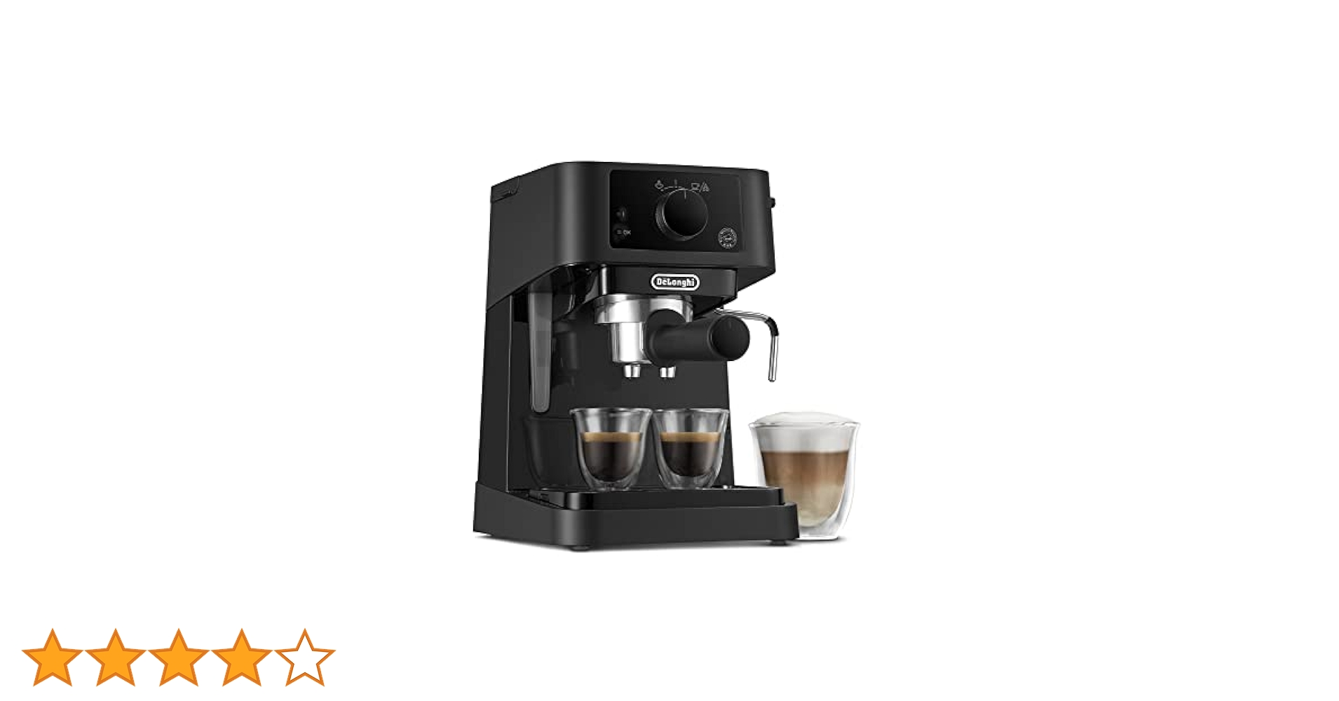DeLonghi Stilosa EC235.BK Manual Coffee Machine, Espresso